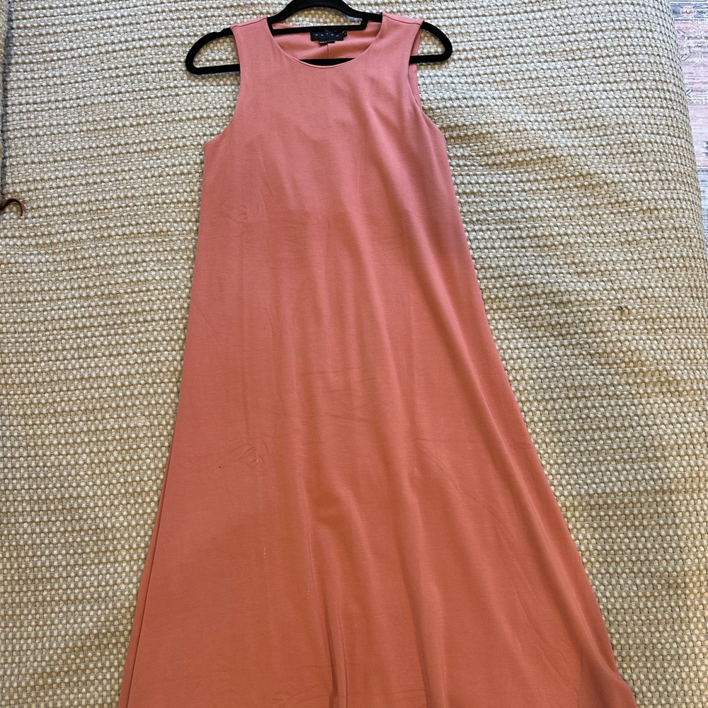Hatch Maternity Coral Sleeveless Dress
